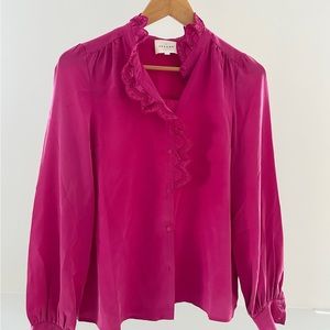 Sezane - Chlo Shirt (Magenta) - Women’s 2